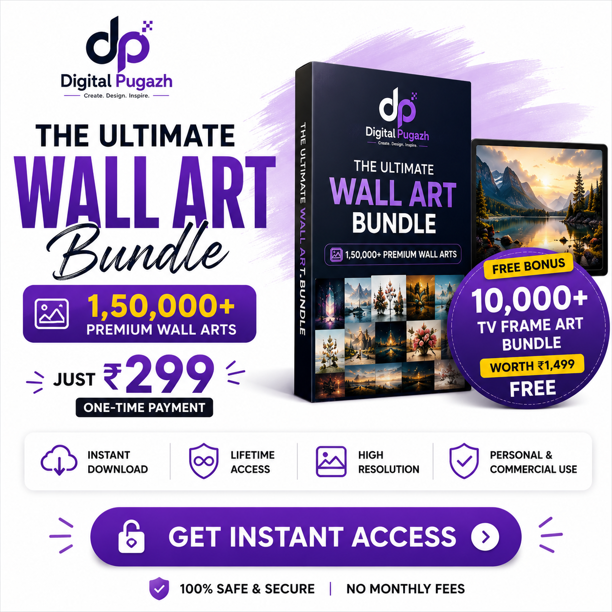 150,000+ Wall Art Mega Bundle | PLR + MRR Rights